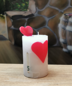 Geldgeschenk Kerze Valentine